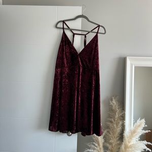 Forever 21 Velvet Babydoll Dress - 3X